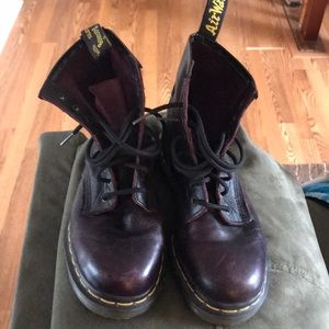 Dr Martens AirWair Purple Boots US 8 UK 6